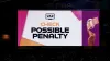 VAR checks for a possible penalty for a handball