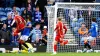 Aberdeen’s Jack MacKenzie scores their side’s third goal against Rangers (Jane Barlow/PA)