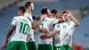 Republic of Ireland’s Callum Robinson celebrates rounding off the scoring with the fourth goal (Zac Goodwin/PA).