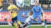 Louis Reed scores Mansfield’s equaliser (Bradley Collyer/PA).