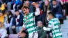 Celtic’s Matt O’Riley celebrates his opener (Steve Welsh/PA)