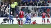 Sheffield Wednesday’s Michael Smith bundles home the first of his two goals in the 2-0 win over Rotherham (Will Matthews/PA)