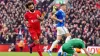 Liverpool’s Mohamed Salah was at the double against Everton (Peter Byrne/PA)