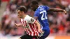 Niall Huggins, left, opened the scoring for Sunderland (Owen Humphreys/PA)