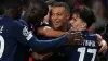 Kylian Mbappe (centre) was on the scoresheet as Paris St Germain claimed a 3-0 win over AC Milan (David Davies/PA)