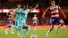 Barcelona’s Lamine Yamal, left, became LaLiga’s youngest-ever goalscorer in his side’s 2-2 draw at Granada (Fermin Rodriguez