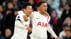 Son Heung-min celebrates Tottenham’s second goal (John Walton/PA)