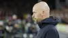 Manchester United manager Erik ten Hag was far from pleased with United’s first-half display (Richard Sellers/PA)