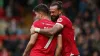 Jordan Davies, left, and Steven Fletcher helped complete Wrexham’s turnaround (Barrington Coombs/PA)