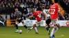 Wrexham’s Elliot Lee opens the scoring (Bradley Collyer/PA)