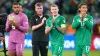 Stephen Kenny (second left) has paid tribute to James McClean (third left) following his decision to retire from internation