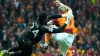 Andre Onana’s, left, struggles continued against Galatasaray (Francisco Seco/AP)