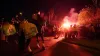 Police officers were injured in clashes with Legia Warsaw fans outside Villa Park (David Davies/PA)