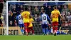 Adam Webster’s own goal extended Brighton’s winless league run (Steven Paston/PA)