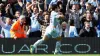 Sergio Aguero celebrates after clinching the title for Manchester City in 2012 (Dave Thompson/PA)