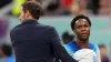 Gareth Southgate (left) insists the door is open for Raheem Sterling to earn an England recall (Nick Potts/PA)