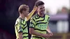 Martin Odegaard, left, hailed Declan Rice as an ‘amazing’ addition to the Arsenal squad (Robbie Stephenson/PA)