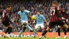 Jeremy Doku shone as Manchester City thrashed Bournemouth (Mike Egerton/PA)