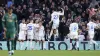 Leeds’ players celebrate Dan James’ goal against Plymouth (Danny Lawson/PA)