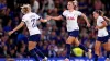 Martha Thomas, right, scored six goals in Tottenham’s first four league games this season (John Walton/PA)