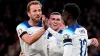 Harry Kane (left) was on target with England’s second goal (Nick Potts/PA)