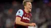 Tomas Soucek celebrates scoring West Ham’r winner at the London Stadium (Nigel French/PA)