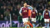 Aston Villa’s Alex Moreno celebrates his winner against Legia. (Joe Giddens/PA)