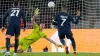 Kylian Mbappe scores a controversial late penalty to draw with Newcastle (Christope Ena/AP)