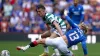 Celtic’s David Turnbull (left) and Rangers’ Todd Cantwell battle for the ball (Andrew Milligan/PA)