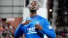 Rangers’ Abdallah Sima celebrates his goal against Hearts (Jane Barlow/PA)