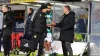 Cameron Carter-Vickers shakes hands with Brendan Rodgers as he goes off (Steve Welsh/PA)