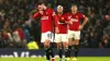 Bruno Fernandes (left) and team-mates look dejected after a crushing home defeat (Martin Rickett/PA)