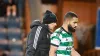 Celtic’s Cameron Carter-Vickers (leaves the pitch injured (PA)