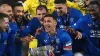 James Tavernier got his hands on the Viaplay Cup (Andrew Milligan/PA)