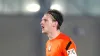 Barnet’s Danny Collinge celebrates after the Emirates FA Cup first round replay match at the Melbourne Stadium, Chelmsford. 