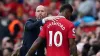 Erik ten Hag (left) says Marcus Rashford is an ‘incredible player’ despite a dip in form (Martin Rickett/PA)