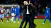Everton manager Sean Dyche applauds the fans following the Premier League match at Turf Moor, Burnley. Picture date: Saturda
