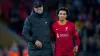 Jurgen Klopp, left, has been talking about Trent Alexander-Arnold (Peter Byrne/PA)