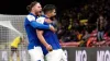 Captain Sam Morsy, right, celebrates after scoring Ipswich’s winner (John Walton/PA)