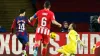 Joao Felix (left) scores for Barcelona against Atletico Madrid (Joan Monfort/AP)