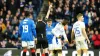 St Johnstone’s Diallang Jaiyesimi (second right) was shown a red card at Ibrox (Jane Barlow/PA)