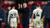 Tottenham manager Ange Postecoglou (centre) has seen his side score in every Premier League match this season (Nick Potts/PA