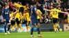 Matt Doherty, hidden, got Wolves’ second goal as Chelsea were beaten 2-1 at Molineux (Jacob King/PA)