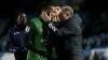 Kasey Palmer (left) and manager Mark Robins at the end of the game (Barrington Coombs/PA)