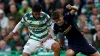 Owen Beck in action against Celtic (Andrew Milligan/PA)
