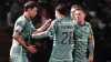 Matt O’Riley, left, scored Celtic’s second goal (Jane Barlow/PA)