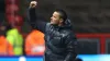 Millwall boss Joe Edwards celebrates victory (Steven Paston/PA).