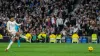 Jude Bellingham scored a penalty in Real Madrid’s dramatic victory over Almeria (Bernat Armangue/AP)