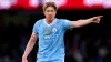 Kevin De Bruyne returned to action as Manchester City thrashed Huddersfield (Martin Rickett/PA)