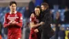 Middlesbrough manager Michael Carrick (right) celebrates with Luke Ayling after the Sky Bet Championship match at The Den, L